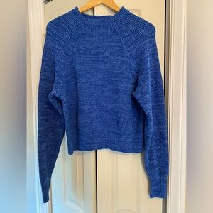 Free People Blue Crew Neck Sweater